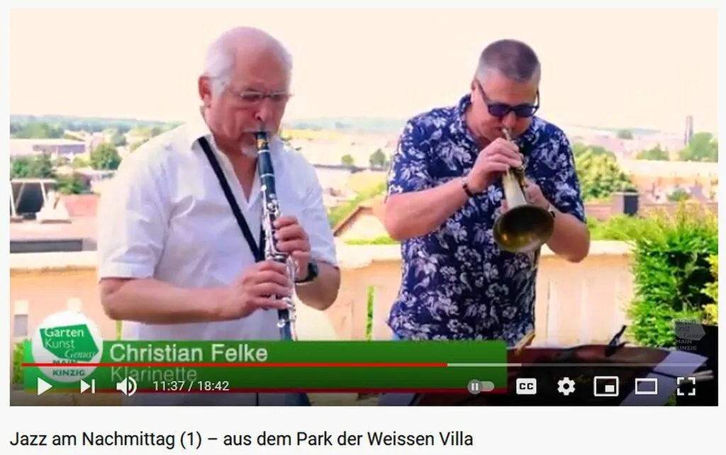 Jazz am Nachmittag – aus dem Park der Weissen Villa in Gelnhausen