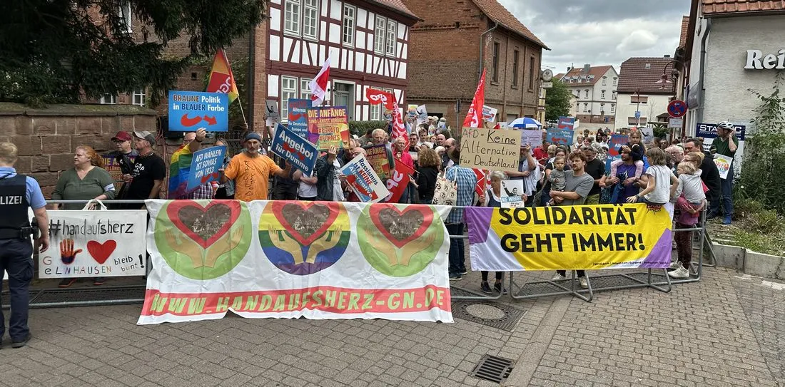 Linsengericht: Protest gegen AfD-Veranstaltung