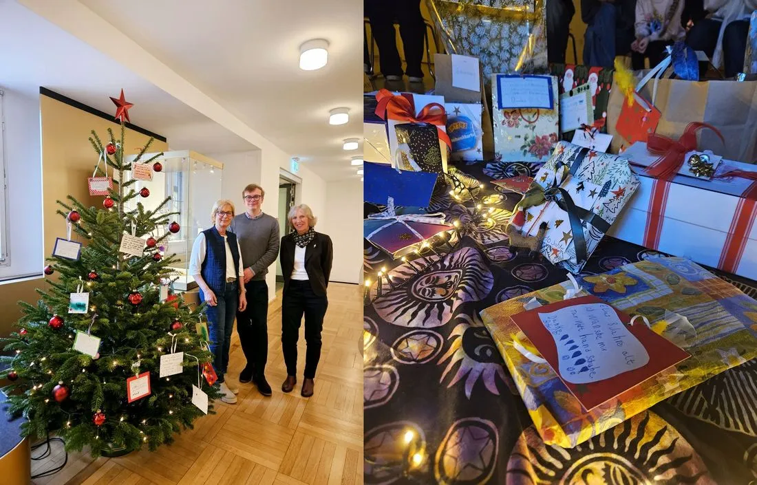 Deutsches Goldschmiedehaus: Übergabe der Geschenke der Wunschbaum-Aktion