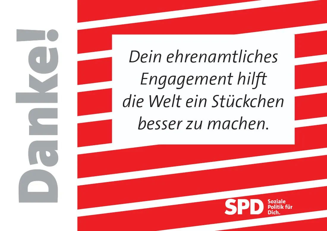 SPD würdigt Ehrenamtliche erneut mit besonderer Postkartenaktion