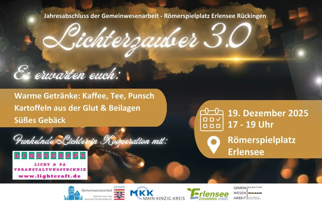 Lichterzauber 3.0: Jahresabschluss der Gemeinwesenarbeit