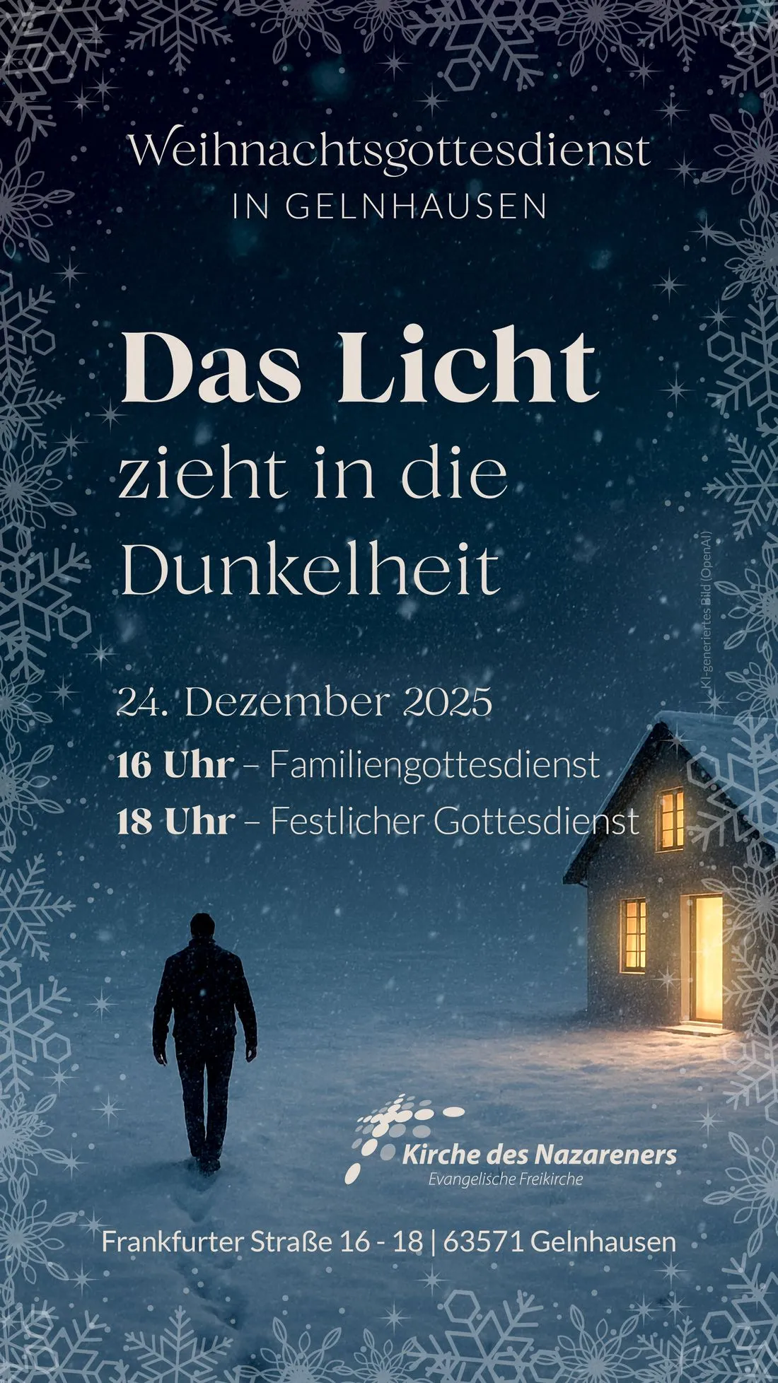 Heiligabend-Gottesdienste in der Kirche des Nazareners