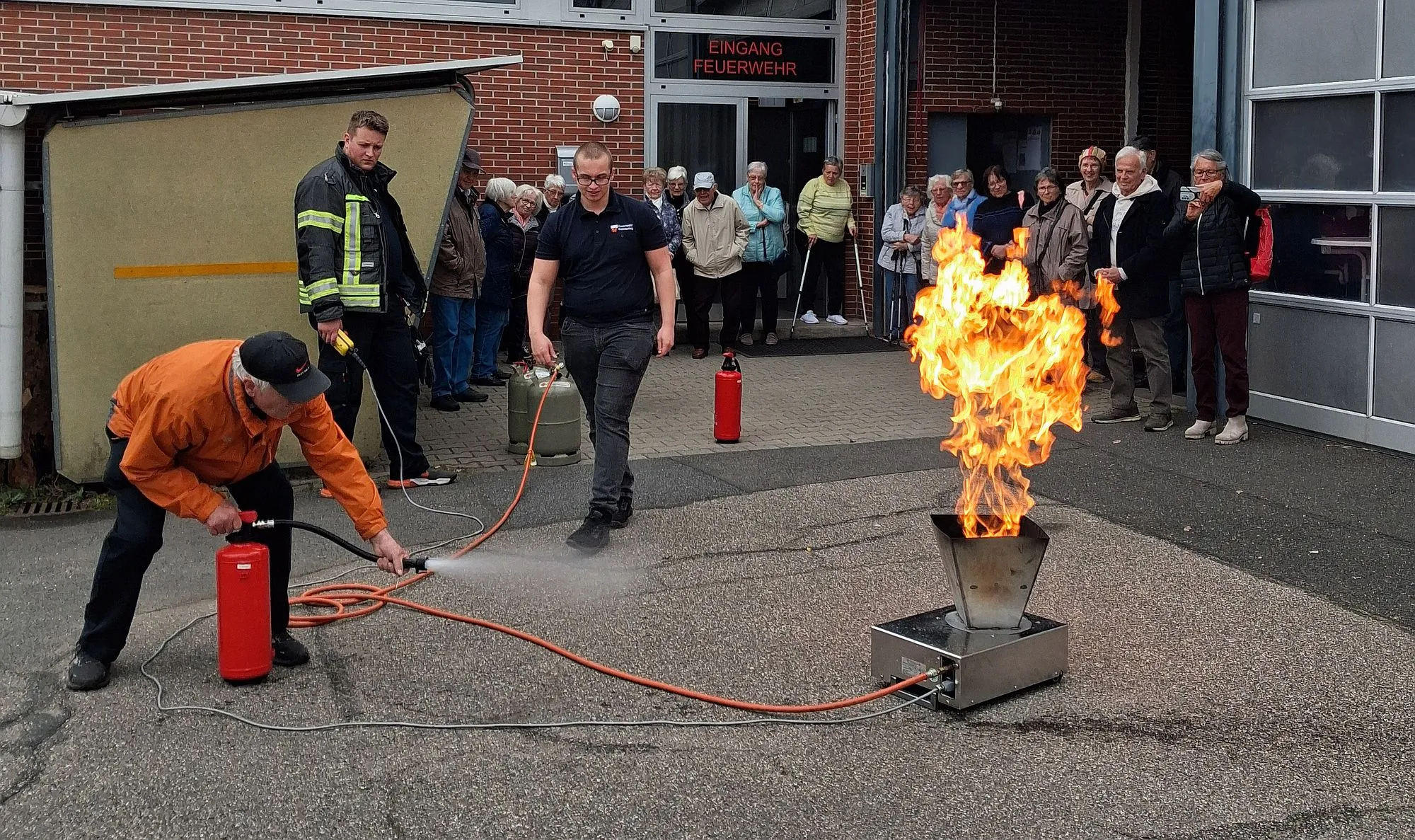 Feuerwehr informierte über richtiges Verhalten im Brandfall