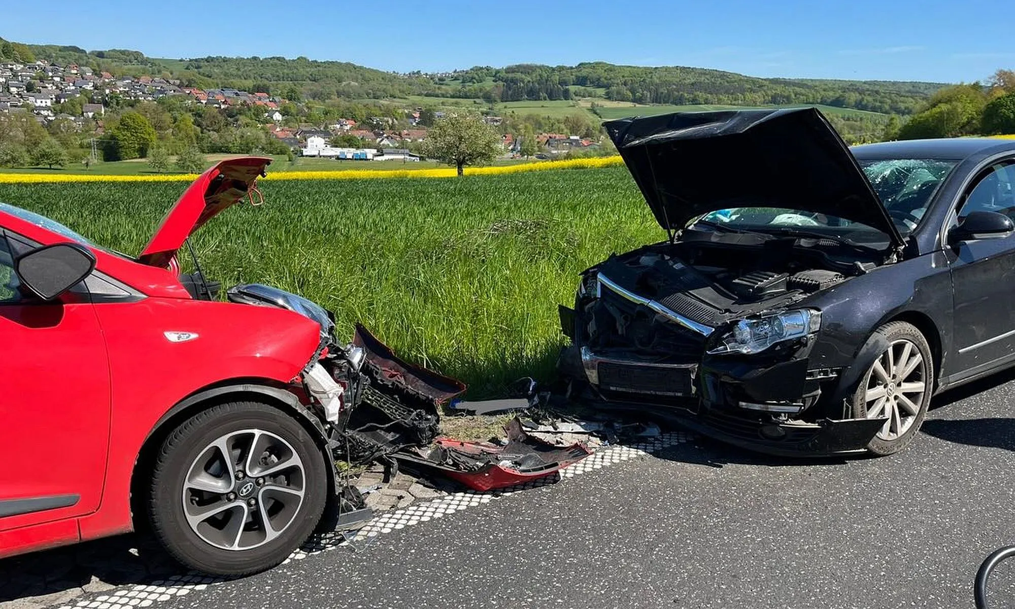 Brachttal: Mehrere Verletzte nach Unfall auf B276