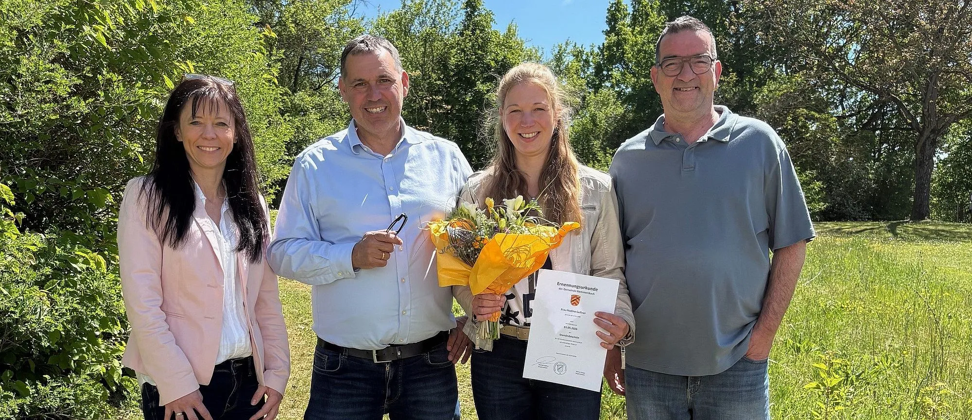 Hammersbach: Nadine Gessner zur Standesbeamtin ernannt