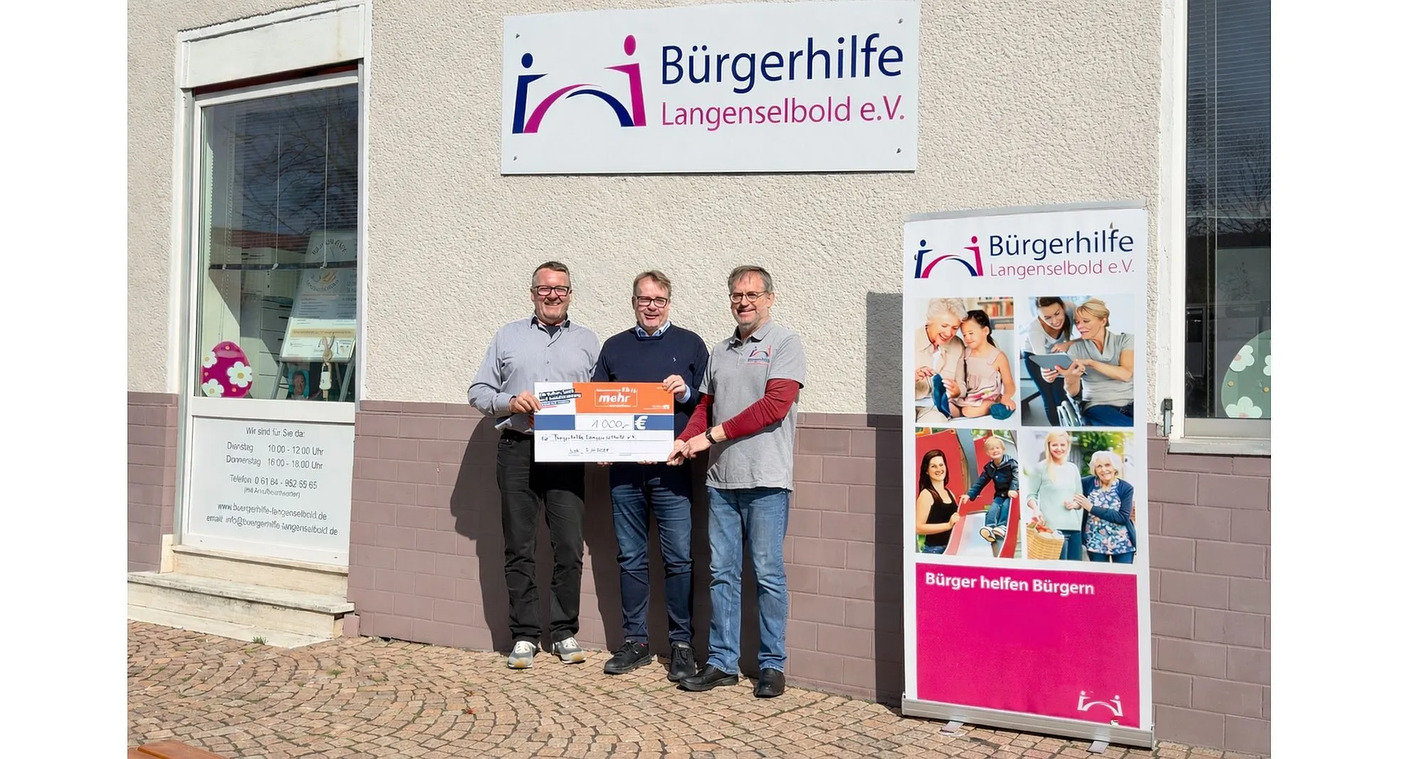 Großzügige Spende von Arne Schellhoss an die Bürgerhilfe