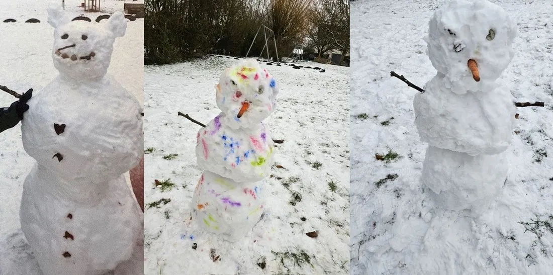 KiFaZ Sandweg: Schneemann bauen und Schneeballschlacht