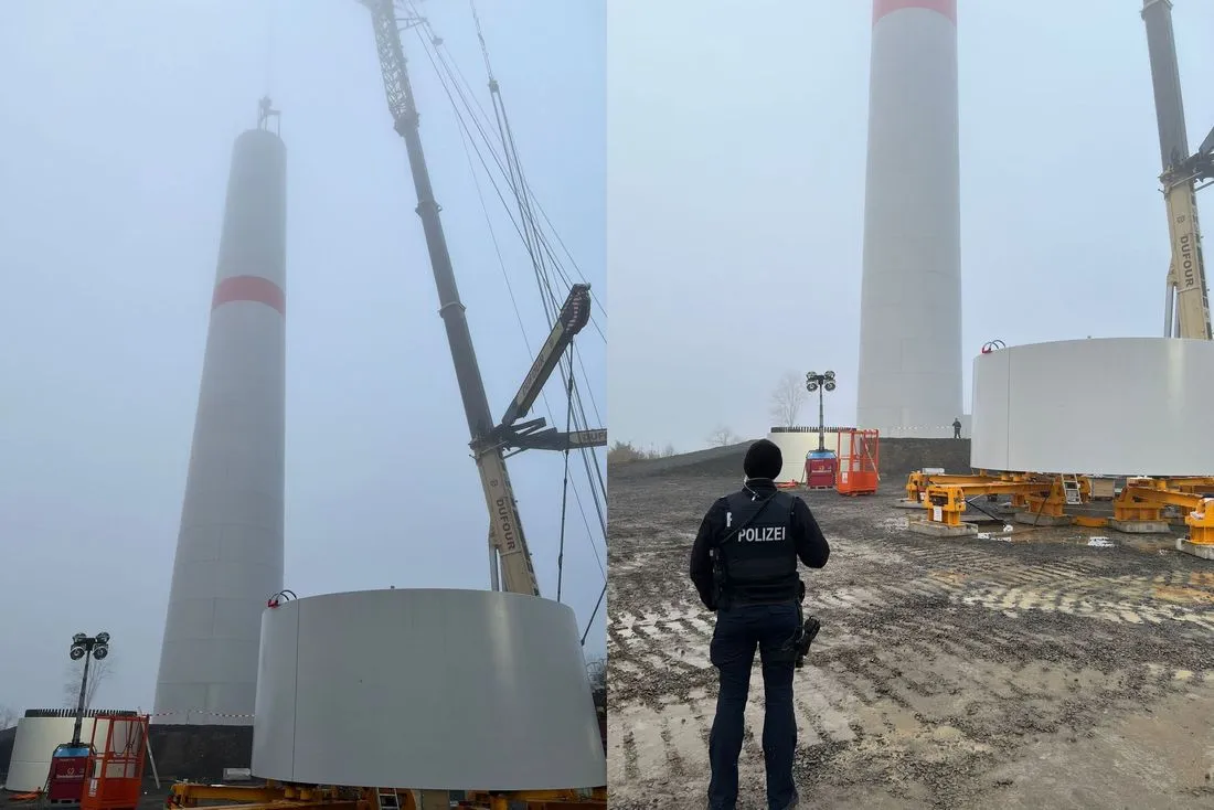 Eilmeldung: Zwei Tote in Birstein bei Aufbau von Windkraftanlage