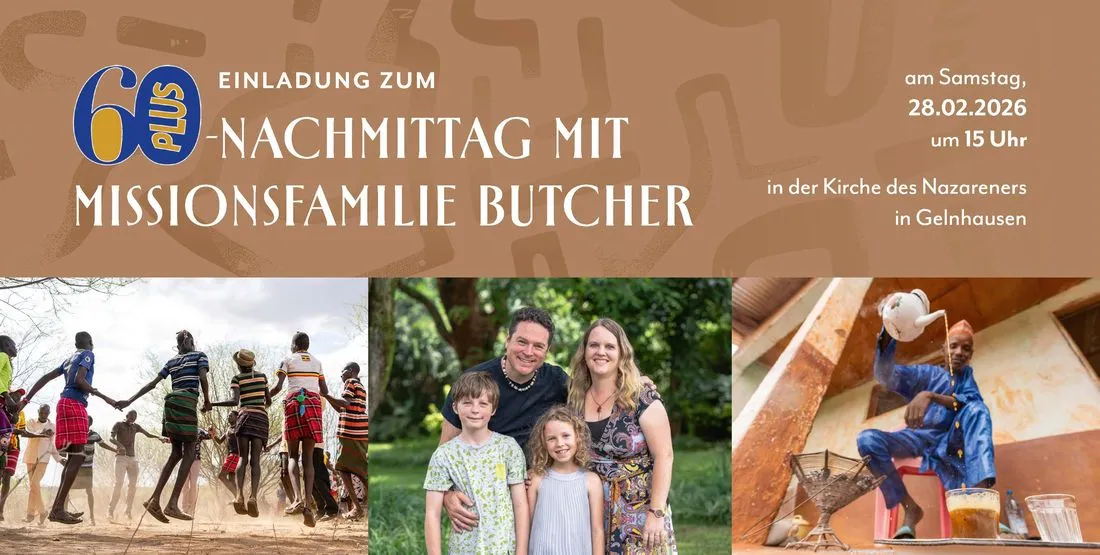 60Plus Seniorennachmittag mit der Missionarsfamilie Butcher aus Kenia
