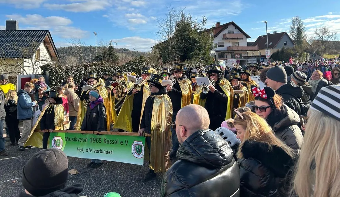 Musikverein Kassel beim Faschingszug Wächtersbach