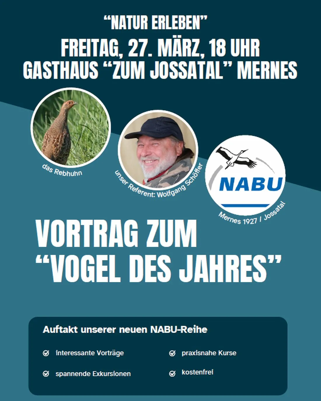 NABU: Fachvortrag zur Jahreshauptversammlung am 27. März