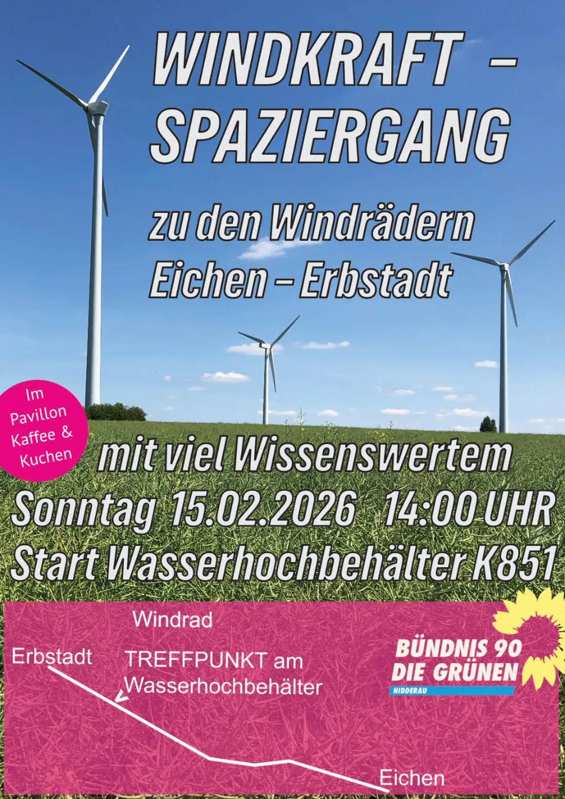 Spaziergang zu Erbstädter Windrädern: Repowering verstehen