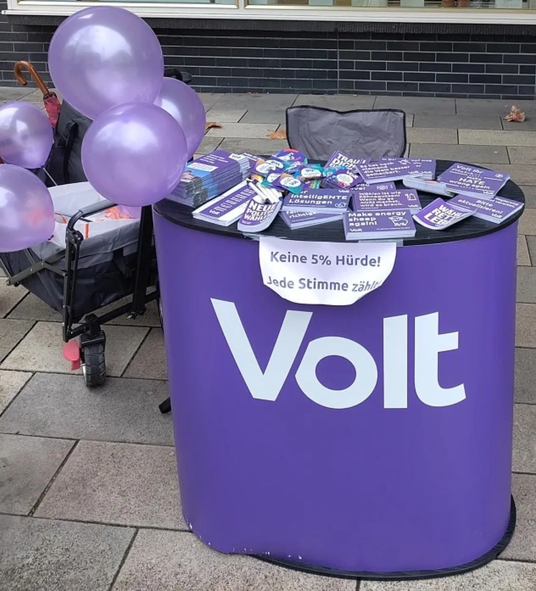 Volt bietet Online-Wahlstand an
