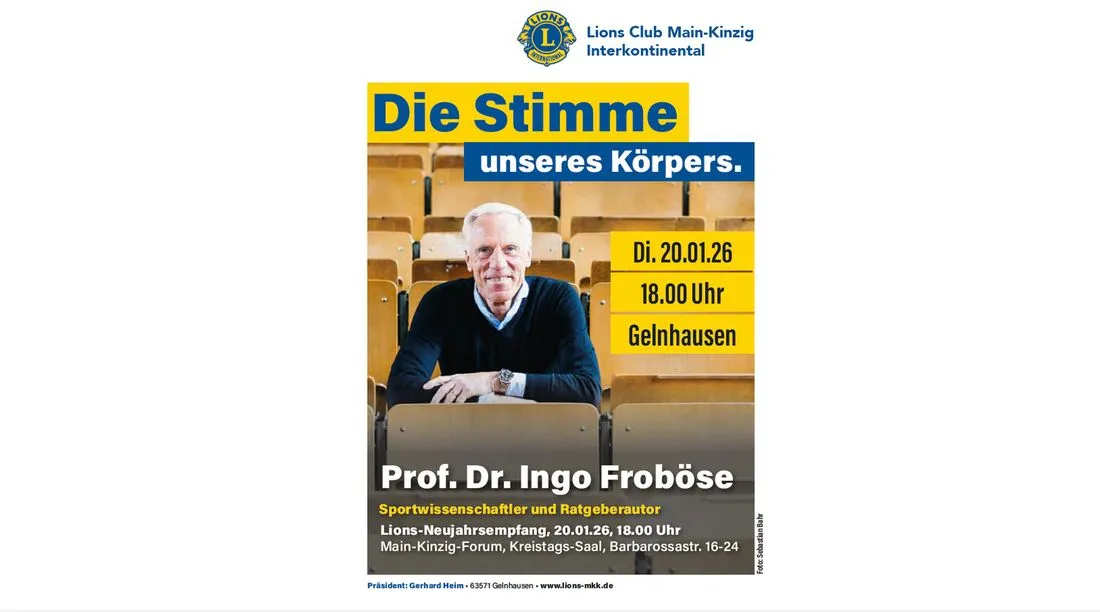 Lions-Neujahrsempfang mit Sportwissenschaftler Froböse