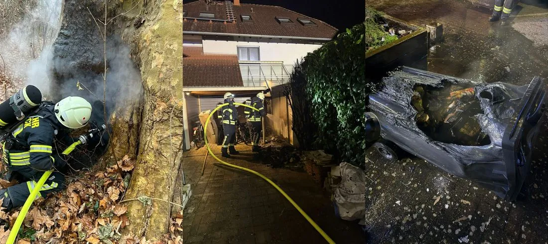 Silvesternacht: Feuerwehr Schöneck im Dauereinsatz