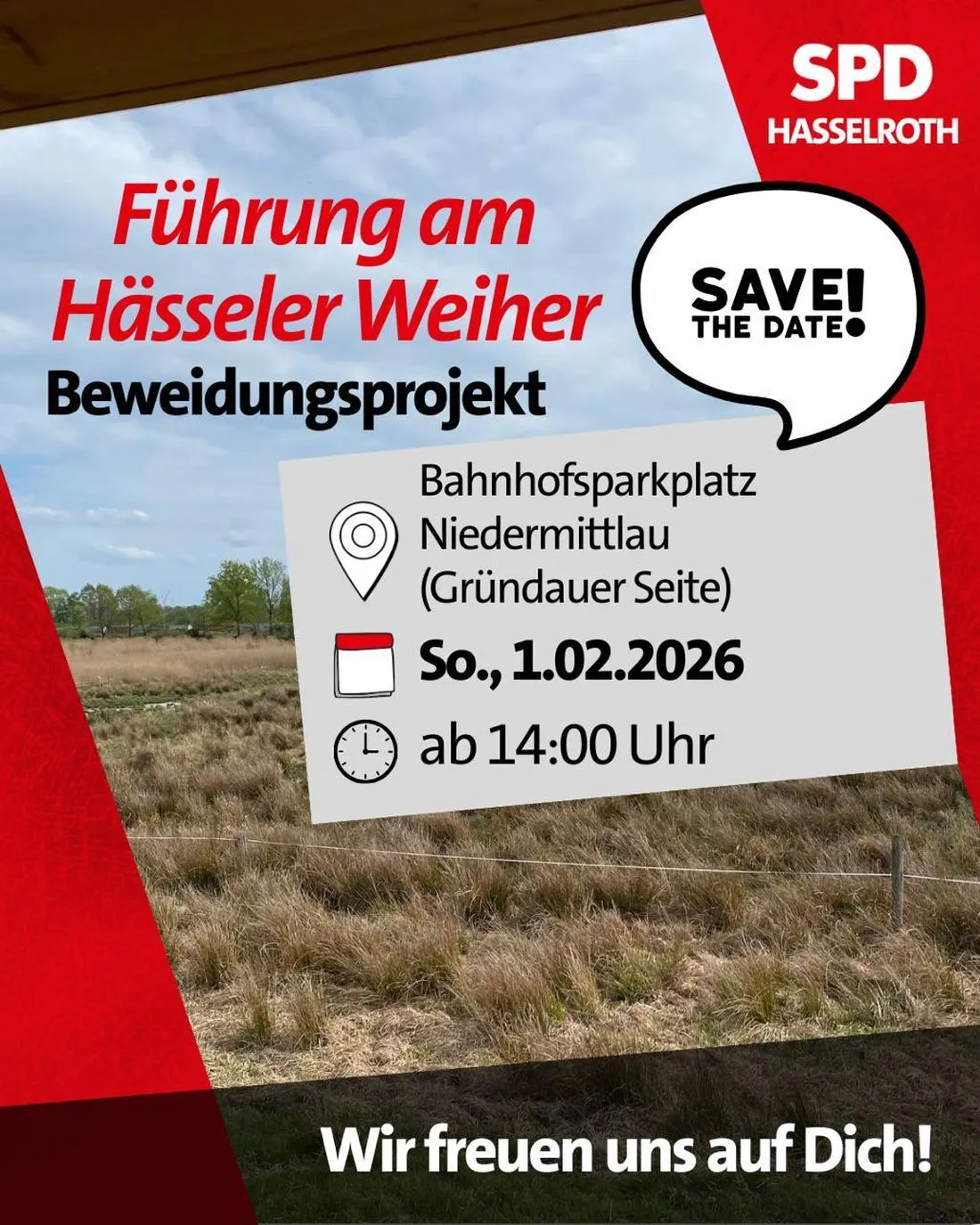 Wanderung zum Hässeler Weiher mit Führung am Beweidungsprojekt