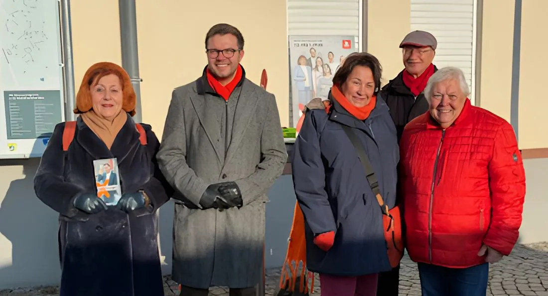SPD informierte auf dem Wochenmarkt