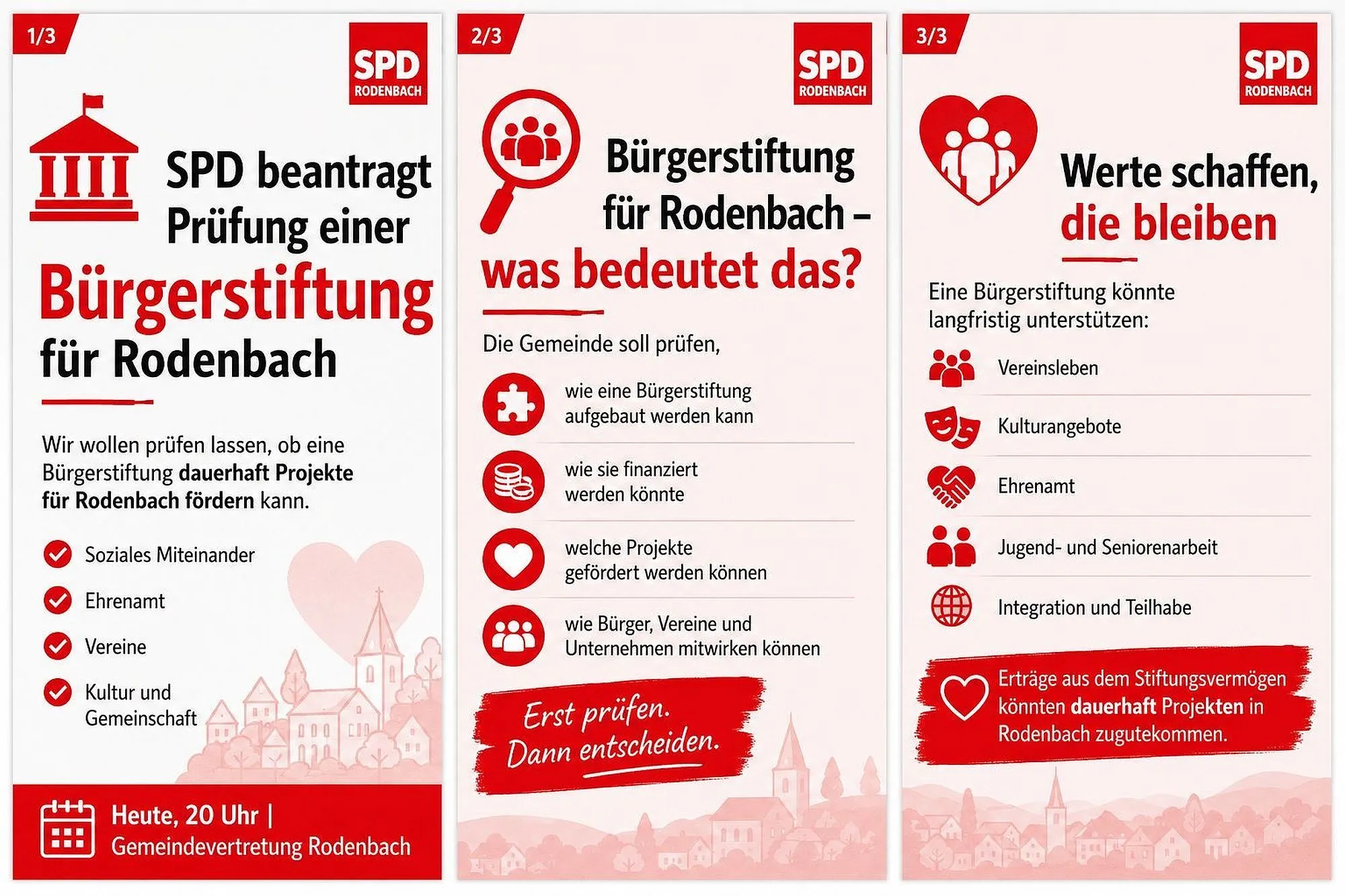 SPD will Bürgerstiftung für Rodenbach
