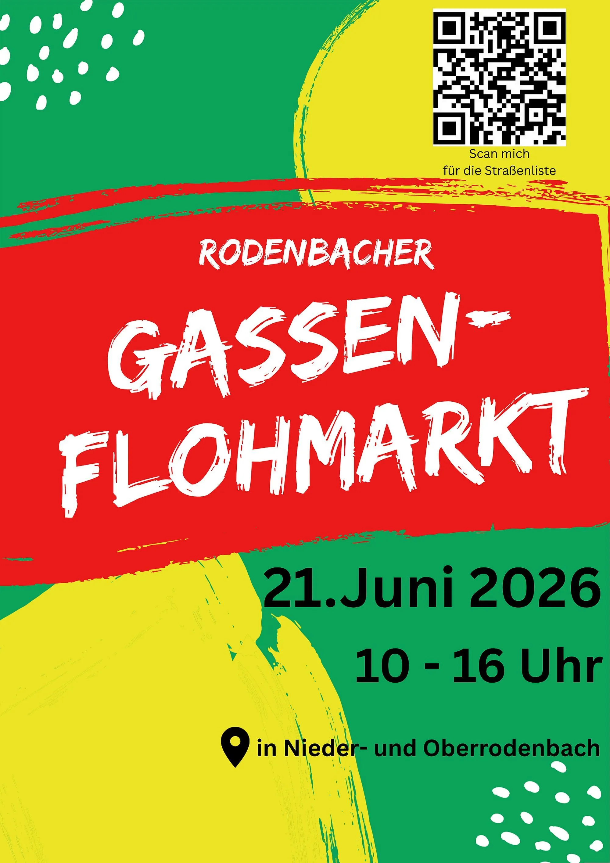 Rodenbacher Gassenflohmarkt am 21. Juni