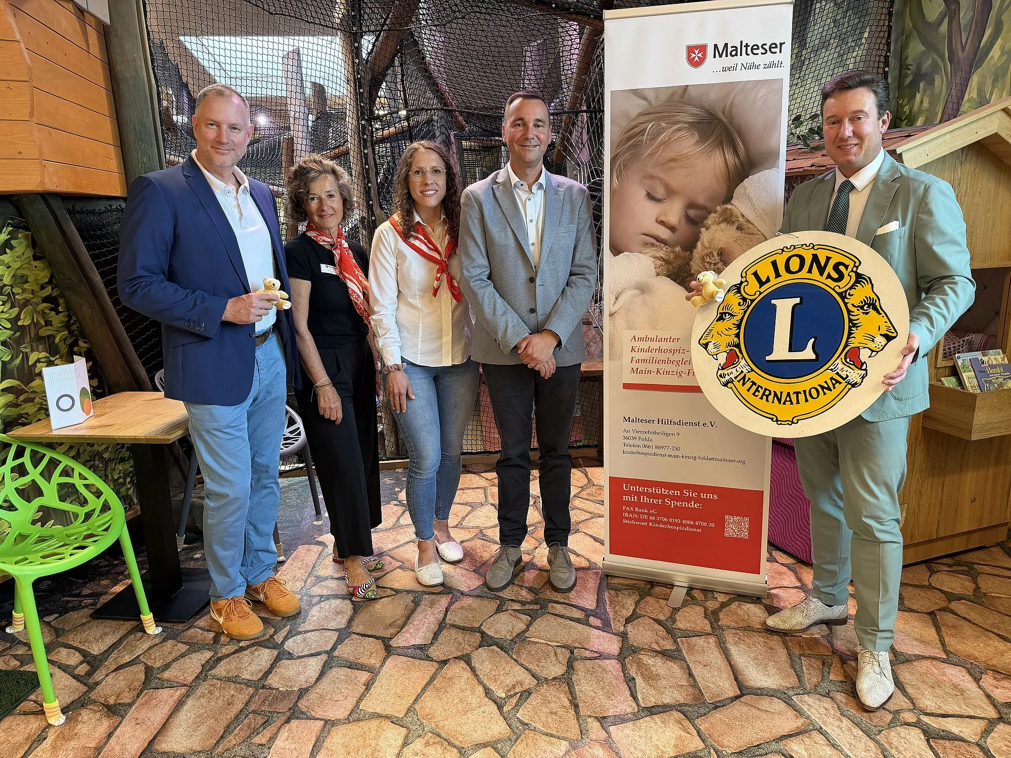 Lions Club übergibt 3.500 Euro an Malteser Kinderhospiz- und Familienbegleitdien…