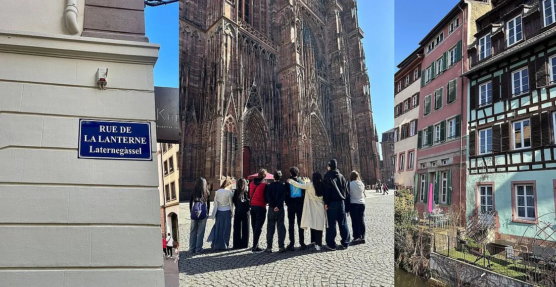 Schüler des Französischunterrichts erkunden das Elsass