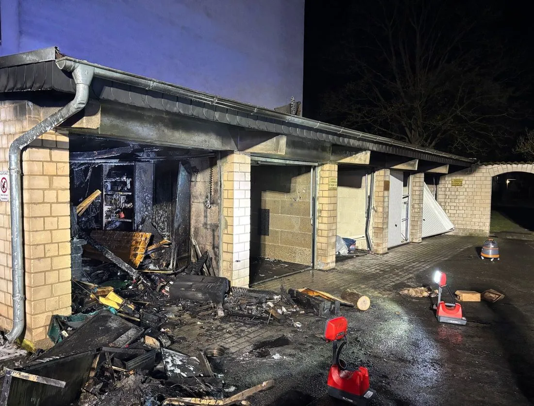 Garagenbrand in Rodenbach: Feuerwehren drei Stunden im Einsatz