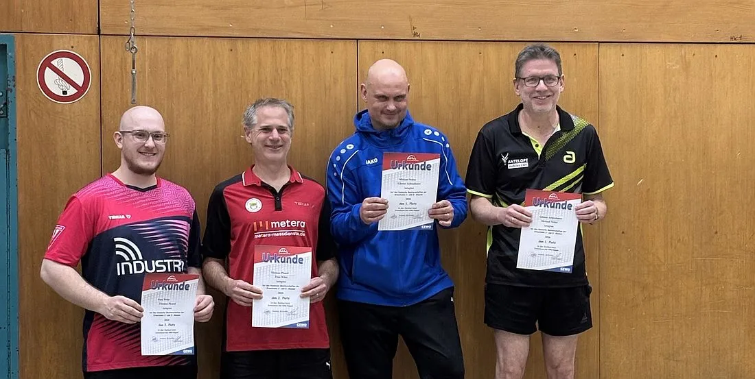 Tischtennis: Günter Achtzehnter und Michael Neiter sind Hessenmeister