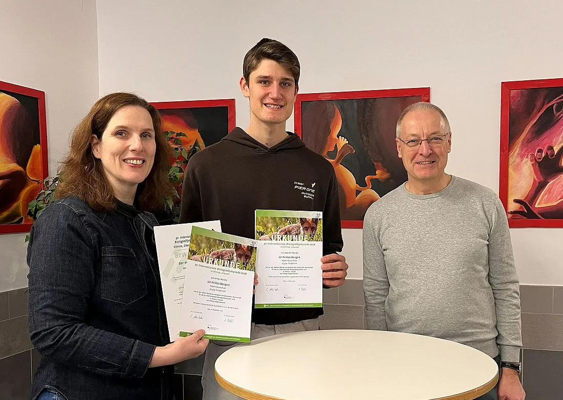 Biologie-Olympiade: Jan Weigert (KSF) in Runde zwei