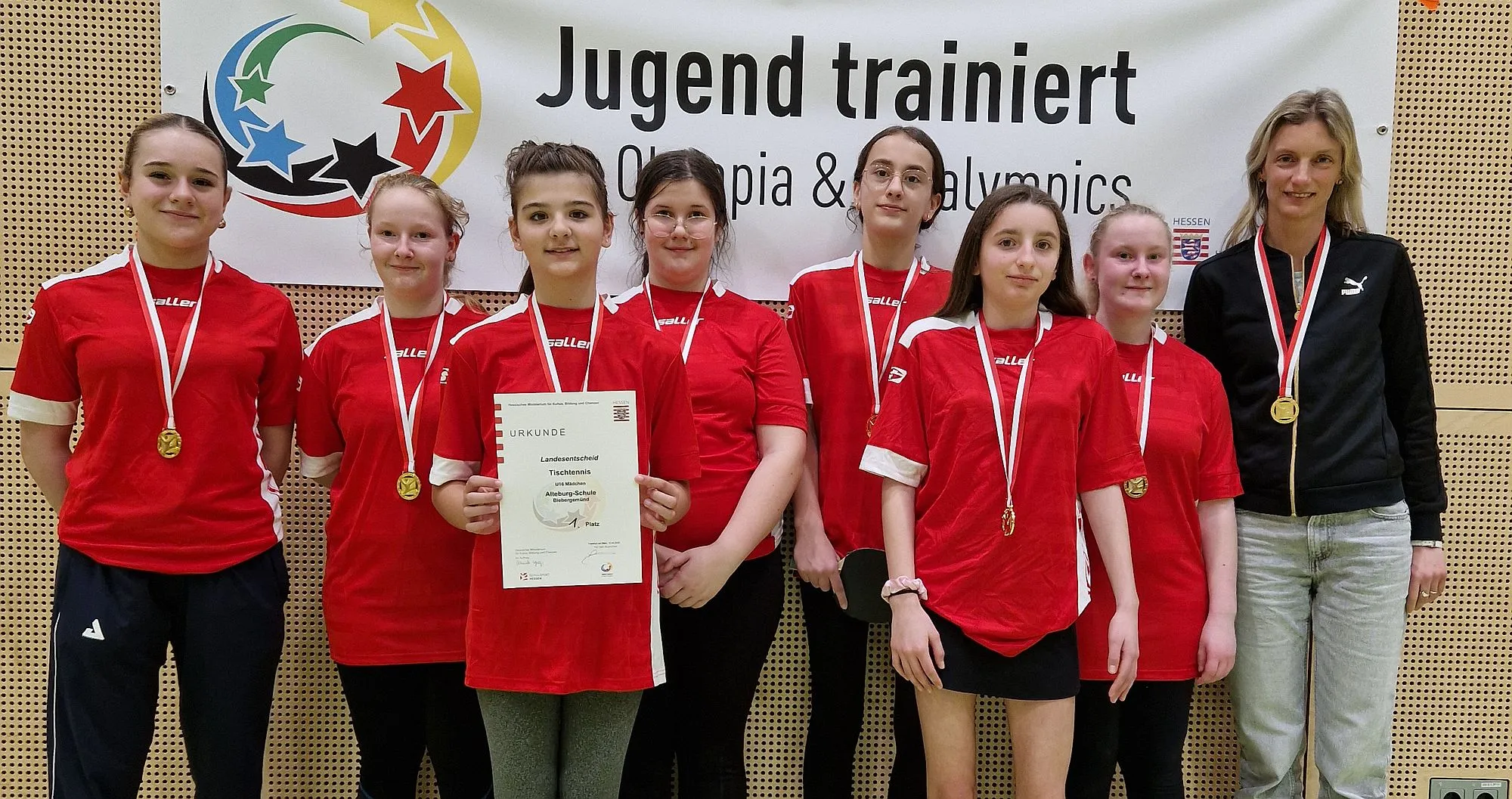 Tischtennis-Jugendwettbewerb: Alteburg-Schülerinnen aus Biebergemünd schaffen Sensation