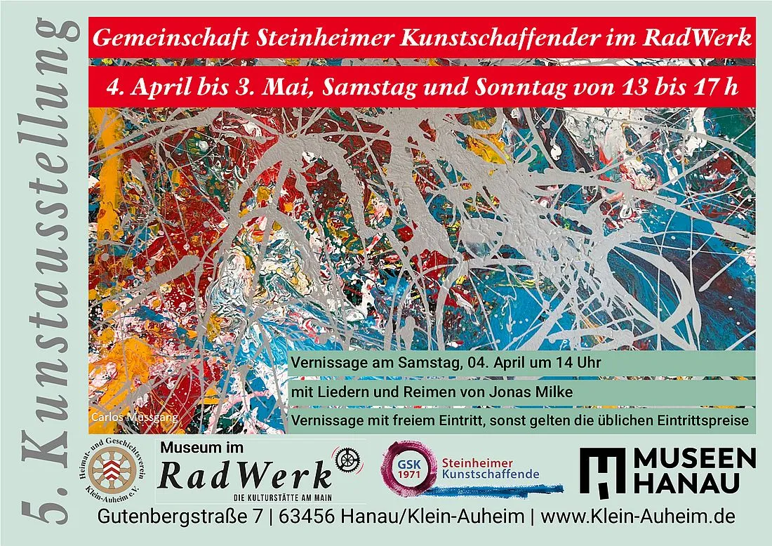Fünfte Ausstellung der Gemeinschaft Steinheimer Kunstschaffender im Museum im RadWerk