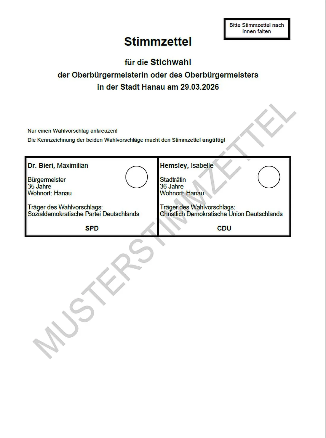 Wahlhelferinnen und Wahlhelfer für OB-Stichwahl am 29. März gesucht