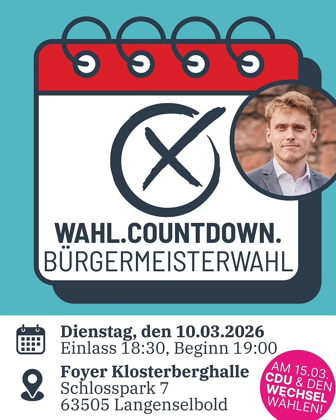 Bürgermeisterwahl: Wahl.Countdown mit Florian Gibbe
