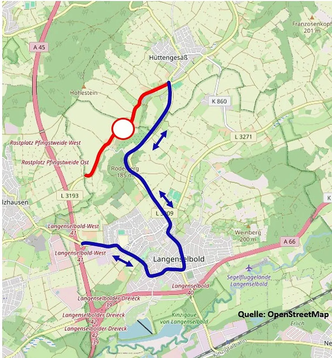 L 3193 Ronneburg / Langenselbold: Arbeiten weiter im Zeitplan