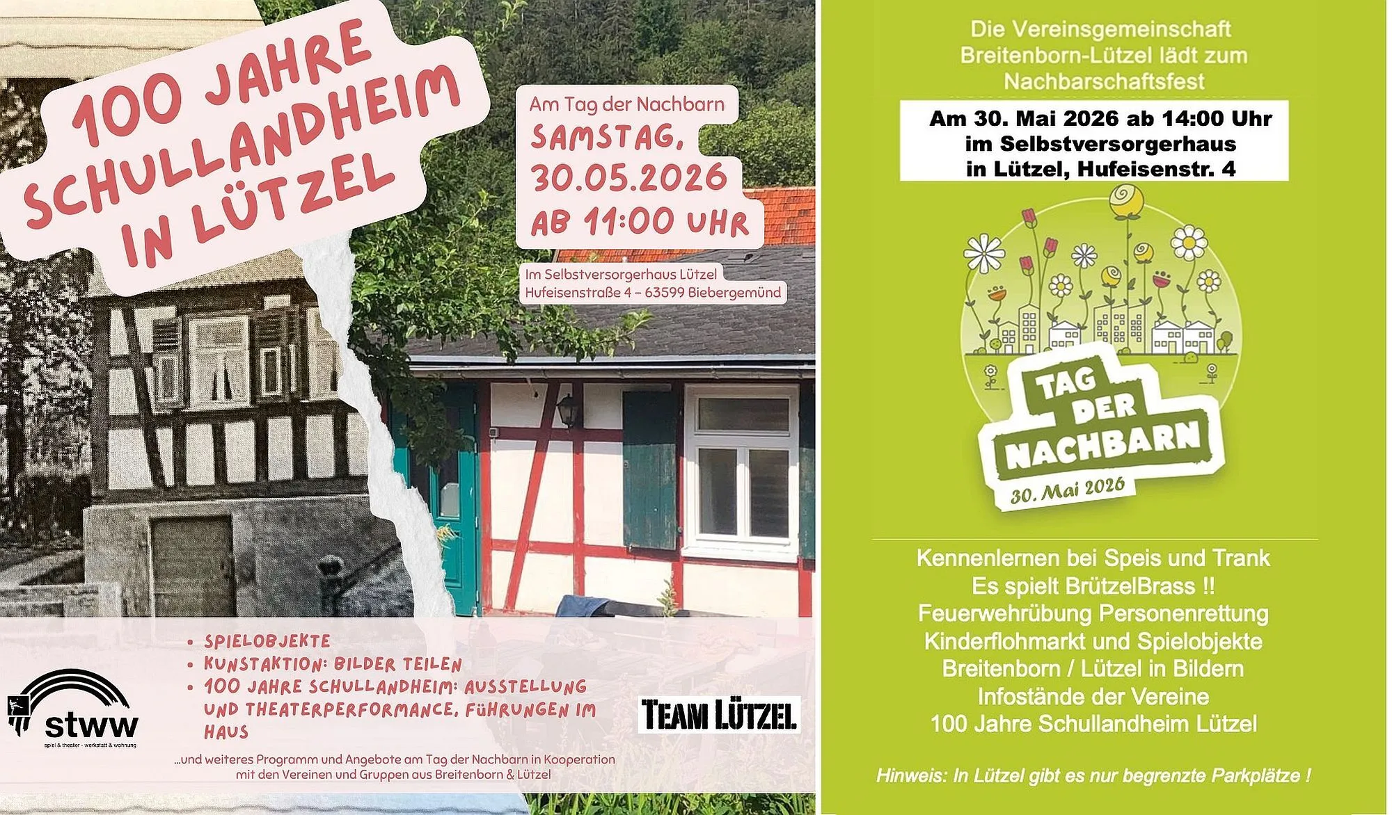 Tag der Nachbarschaft: 100 Jahre Schullandheim in Lützel