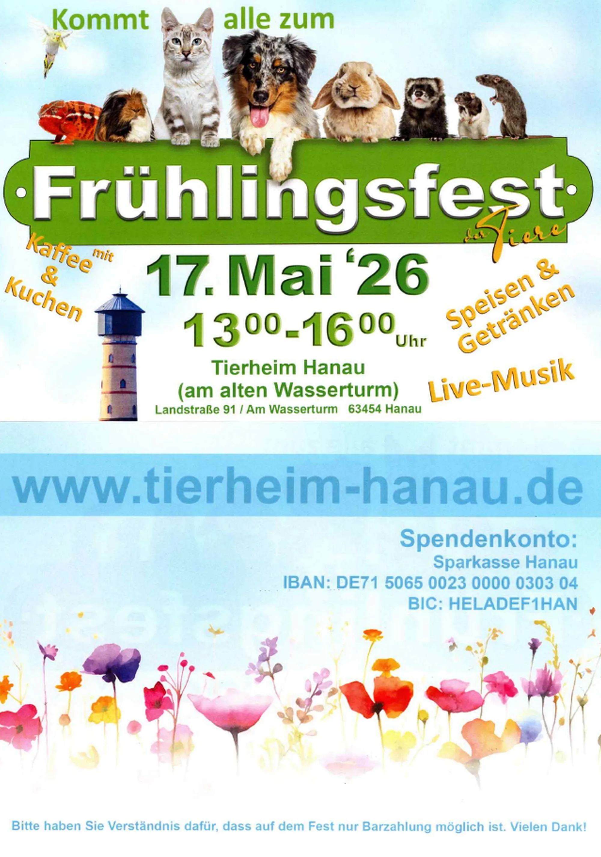 Frühlingsfest im Tierheim Hanau