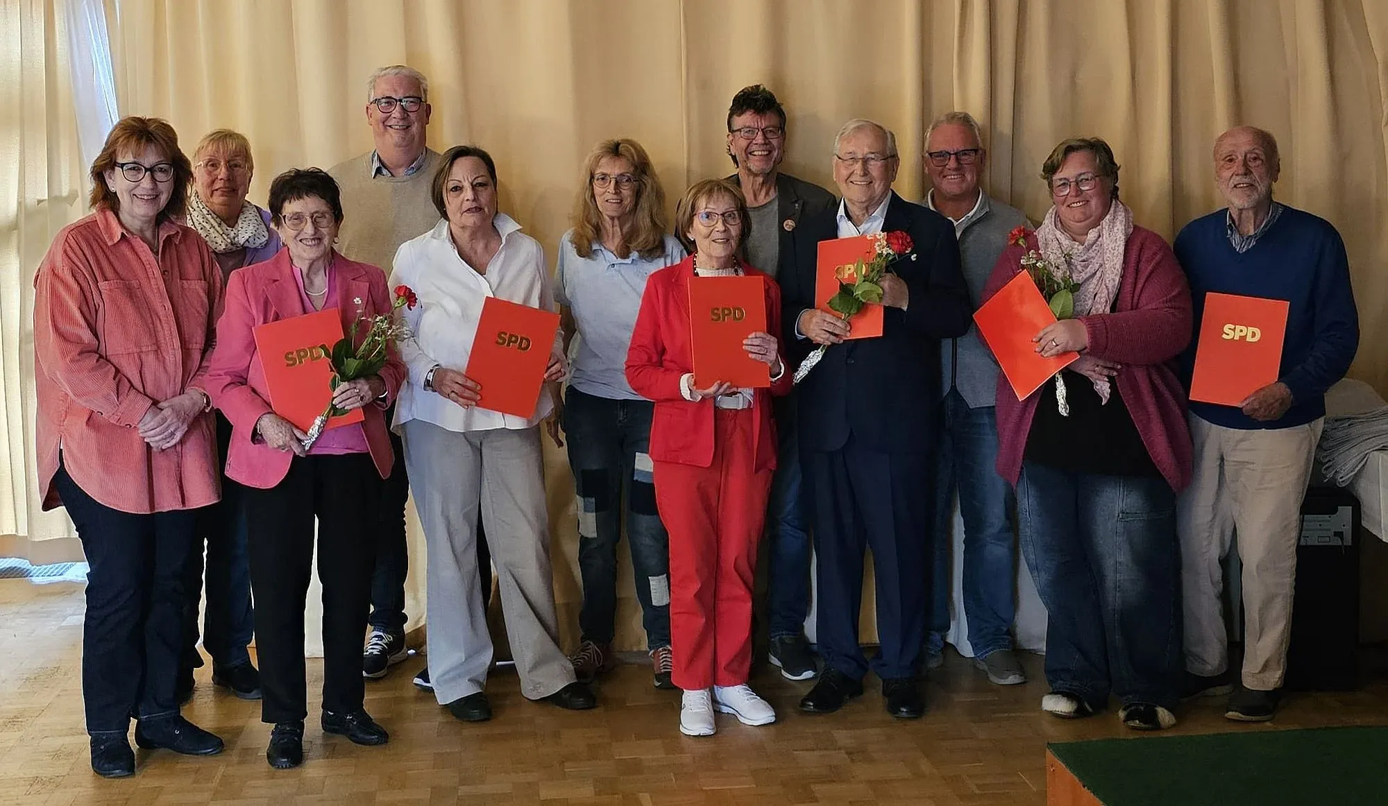 SPD-Ortsverein Lamboy/Tümpelgarten ehrt langjährige Mitglieder