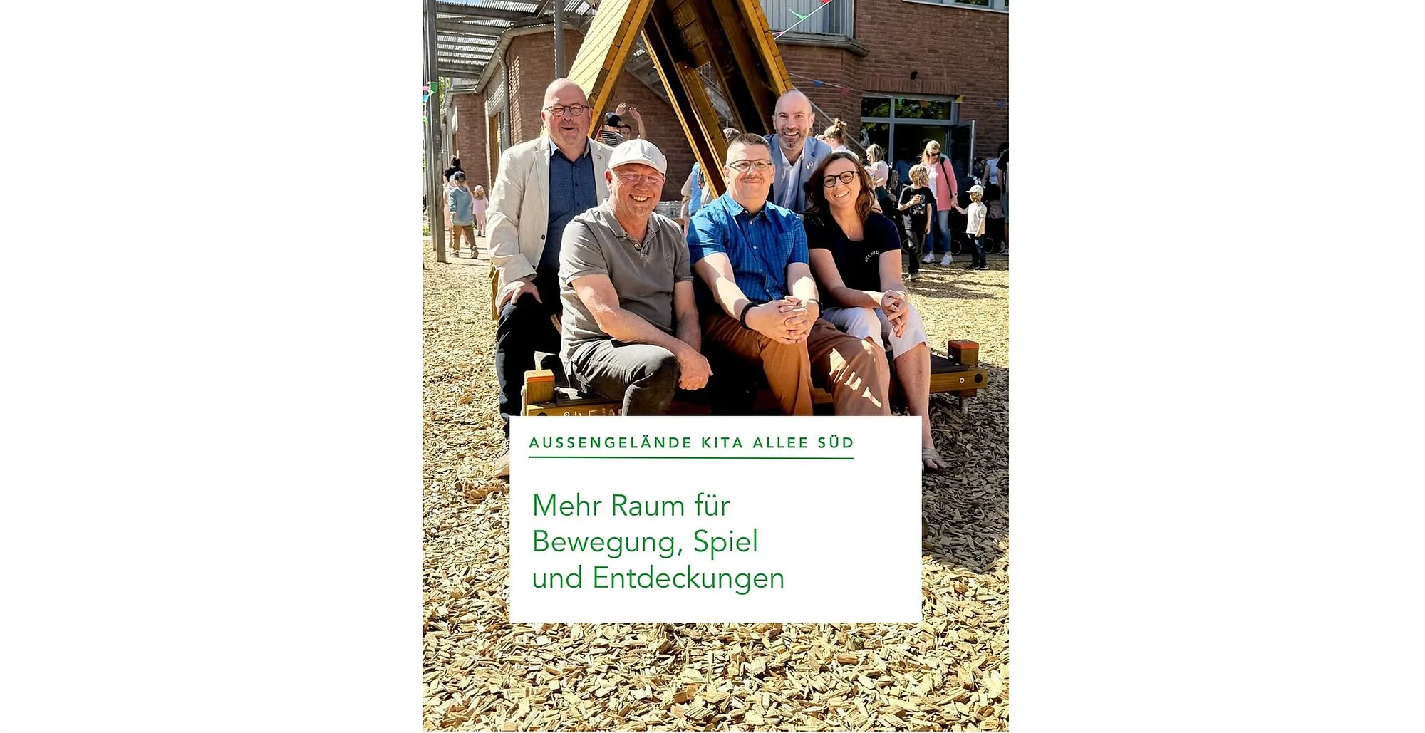 Außengelände der Kita Allee Süd: Mehr Raum für Bewegung, Spiel und Entdeckungen
