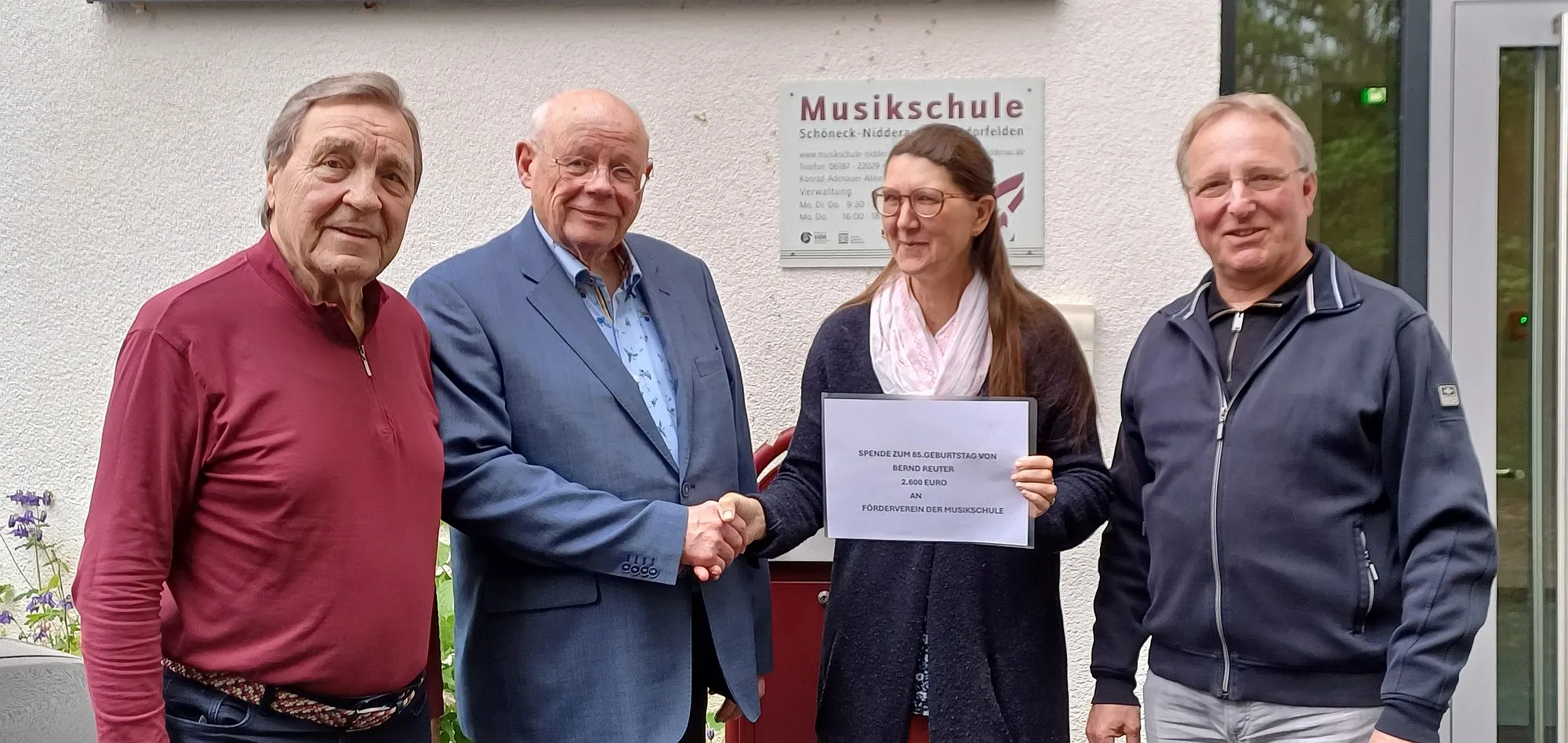 Spendenbitte von Bernd Reuter hilft Förderverein