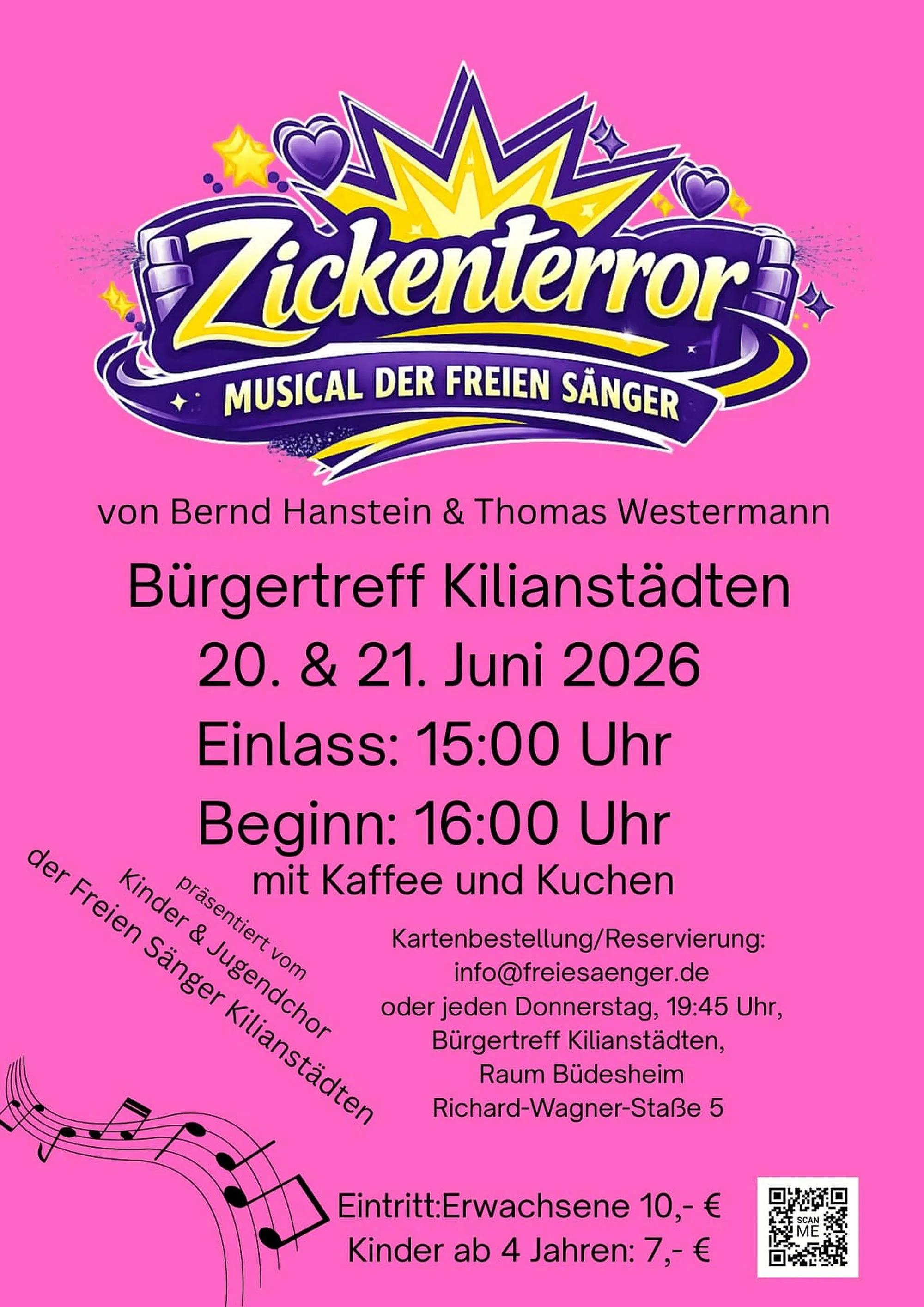 Zickenterror im Bürgertreff: 2026er Musical der Freien Sänger