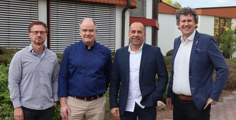 Von links: Dr. Jürgen Schubert (SPD), Johannes Heger (CDU), Jörg Drescher (SPD) und Christoph Engel (CDU).