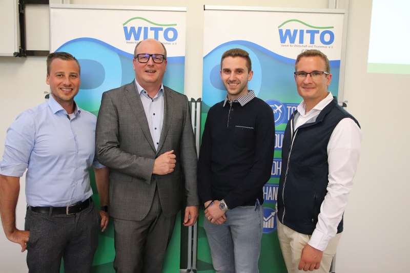 Zum neuen Vorstand des WITO Schlüchtern gehören (von links): René Bug, René Daniel, Fabio Benedetto sowie David Gärtner. Es fehlt Maximilian King. Foto: Ulrich Schwind