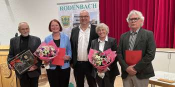 Von links: Helmut Schwindt, Patricia Hudaff-Johnson, Klaus Schejna, Monika Pütz, Richard Uhl.