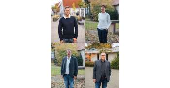 Von links: Oben Markus Neumann, Lucia Wörner-Böning, unten Matthias Lochner, Jürgen Frech.