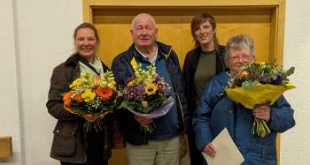 Von links: Dr. Anna Leo, Roland Tzschietzschker, Christine Gunia und Ursula Kaiser.