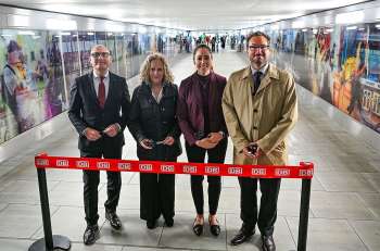 Symbolische Einweihung der modernisierten Personenunterführung Hanau Hbf. Quelle: DB AG