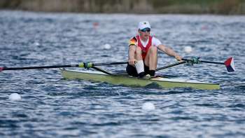 Gut in Form: Jakob Rastetter am Start in München.